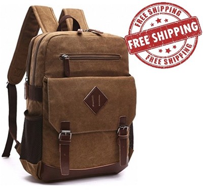 kenox mens large vintage canvas backpack