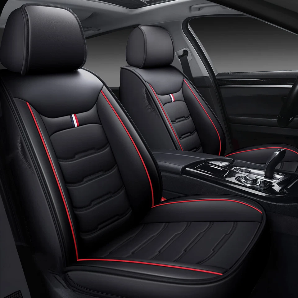 Cubierta de cuero de 5 asientos delantera + trasera para Toyota 4Runner 2003-2023 Foto 2 de 4