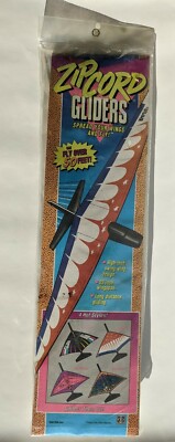 1991 Vtg NIP Hasbro ''ZIPCORD GLIDERS'' (Wind Warriors) Toy Plane US AirForce