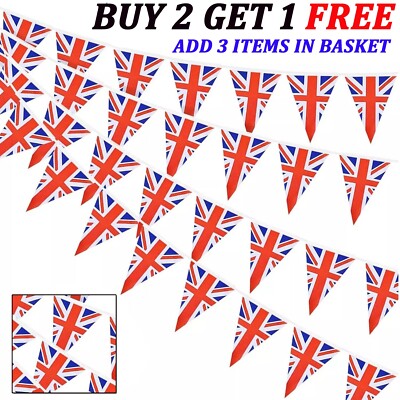🇬🇧 80th VE Day 2025 10 Metre 20 Flags Union Jack PVC Bunting 🇬🇧 | eBay UK