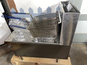 Commercial Countertop Gas Deep Fryer Propane 2 Basket Ebay