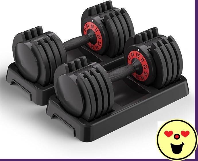 Mancuerna ajustable 55LB Mancuerna individual opciones de peso 