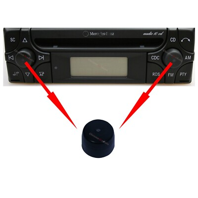 #ad For Mercedes Audio 10 BE3100 BE3200 Becker Cassette Radio CC Tape Knob Button $11.45