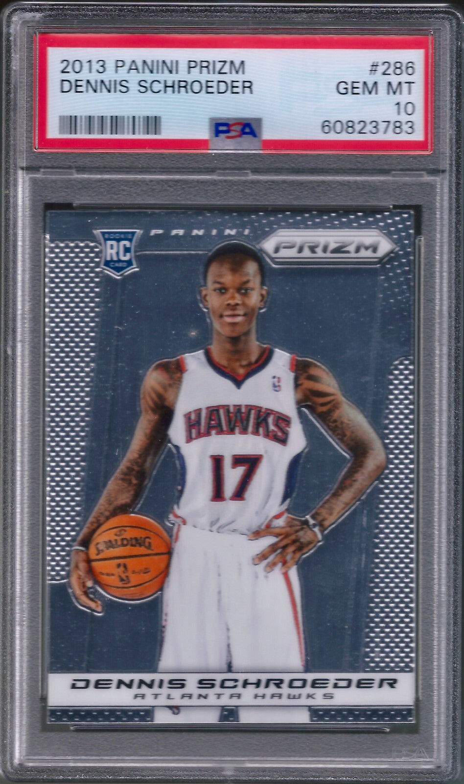 2013-14 Panini Prizm Dennis Schroder Rookie Card #286 PSA 10 Gem Mint