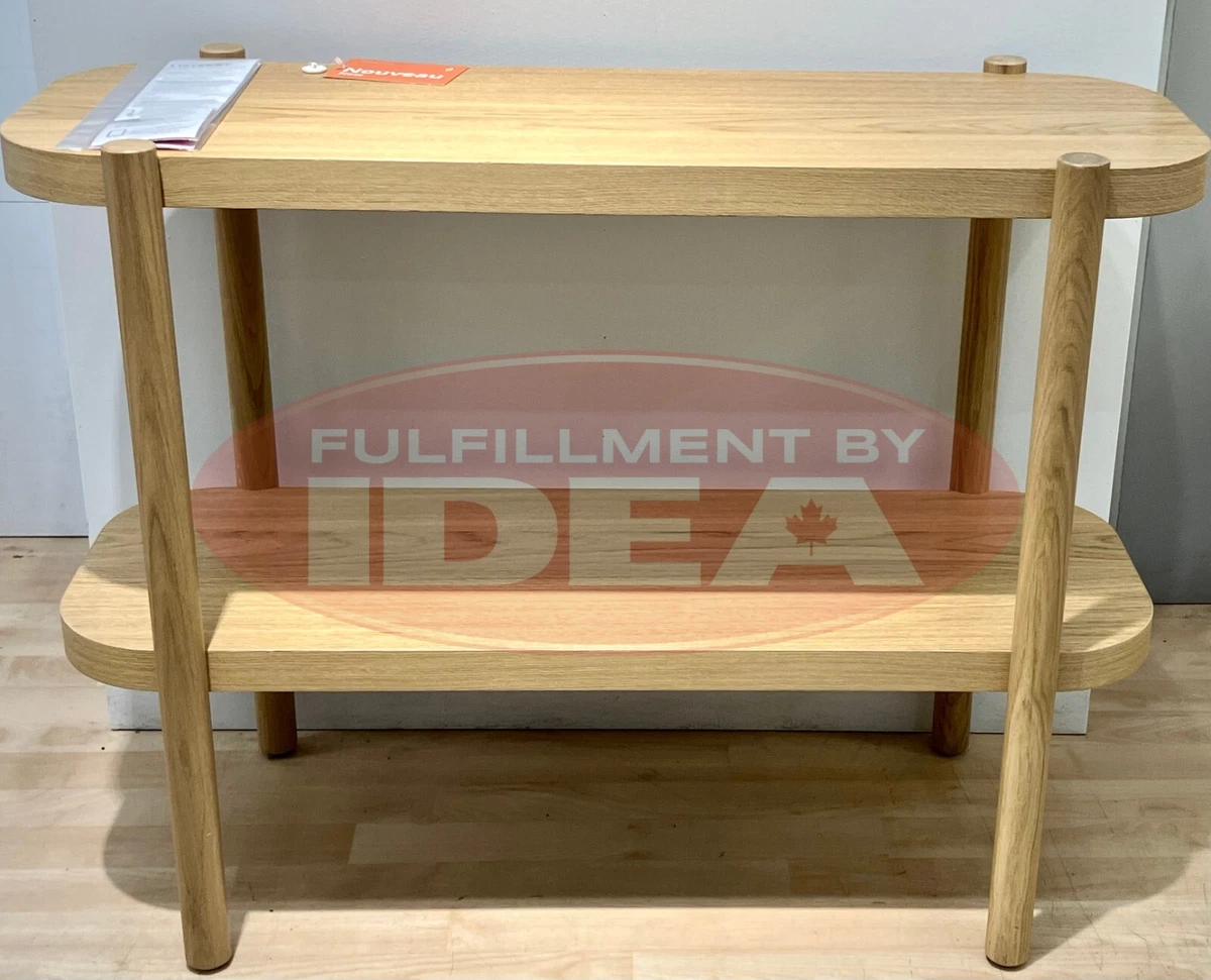 LISTERBY console table, oak veneer, 361/4x15x28 - IKEA