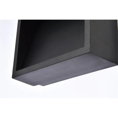 Living District Raine 1-Light Aluminum LED Wall Sconce in Black - Picture 6 of 6