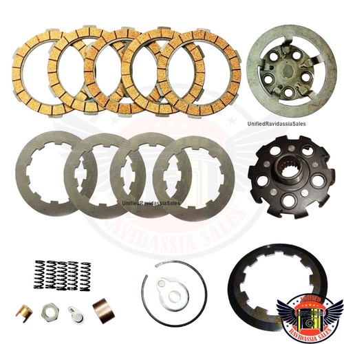 Lambretta Clutch Kit 5 Plates- Housing Flange Plates Springs Corks Etc.