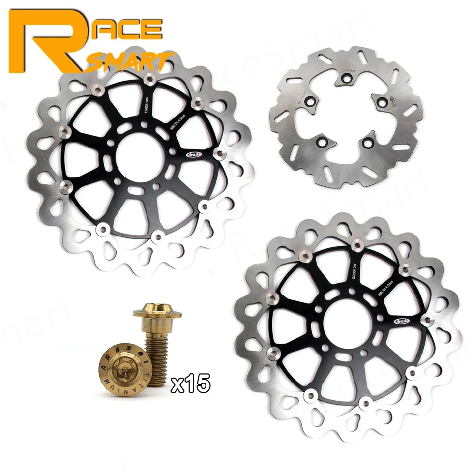 Tornillos de montaje de rotores de disco de freno delanteros traseros para Suzuki TL1000S 1997-2001 Foto 2 de 4