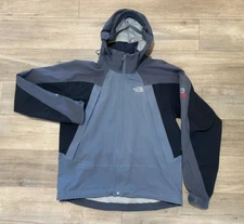 The NORTH FACE Summit Series Mens M Gray Hooded Apex Bionic Soft Shell Jacket