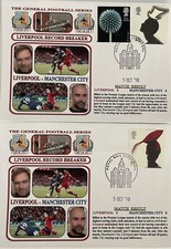 Liverpool v Manchester City 5th Oct  2018  Set Of 2 Dawn First Day Covers