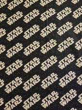 STAR WARS COTTON FABRIC HALF YARD 18"x 44" Dark Navy