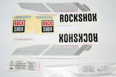 Kit Aufkleber Gabel Rock Shox REVELATION 27,5'' silber weiß STICKER ROCK SHOX