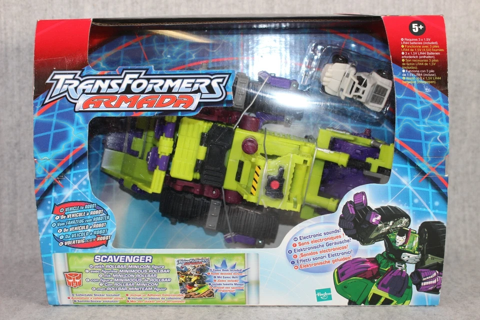TRANSFORMERS Armada Scavenger Hasbro 2002 Rollbar Mini-Con New Sealed Figure - Bild 2 von 4