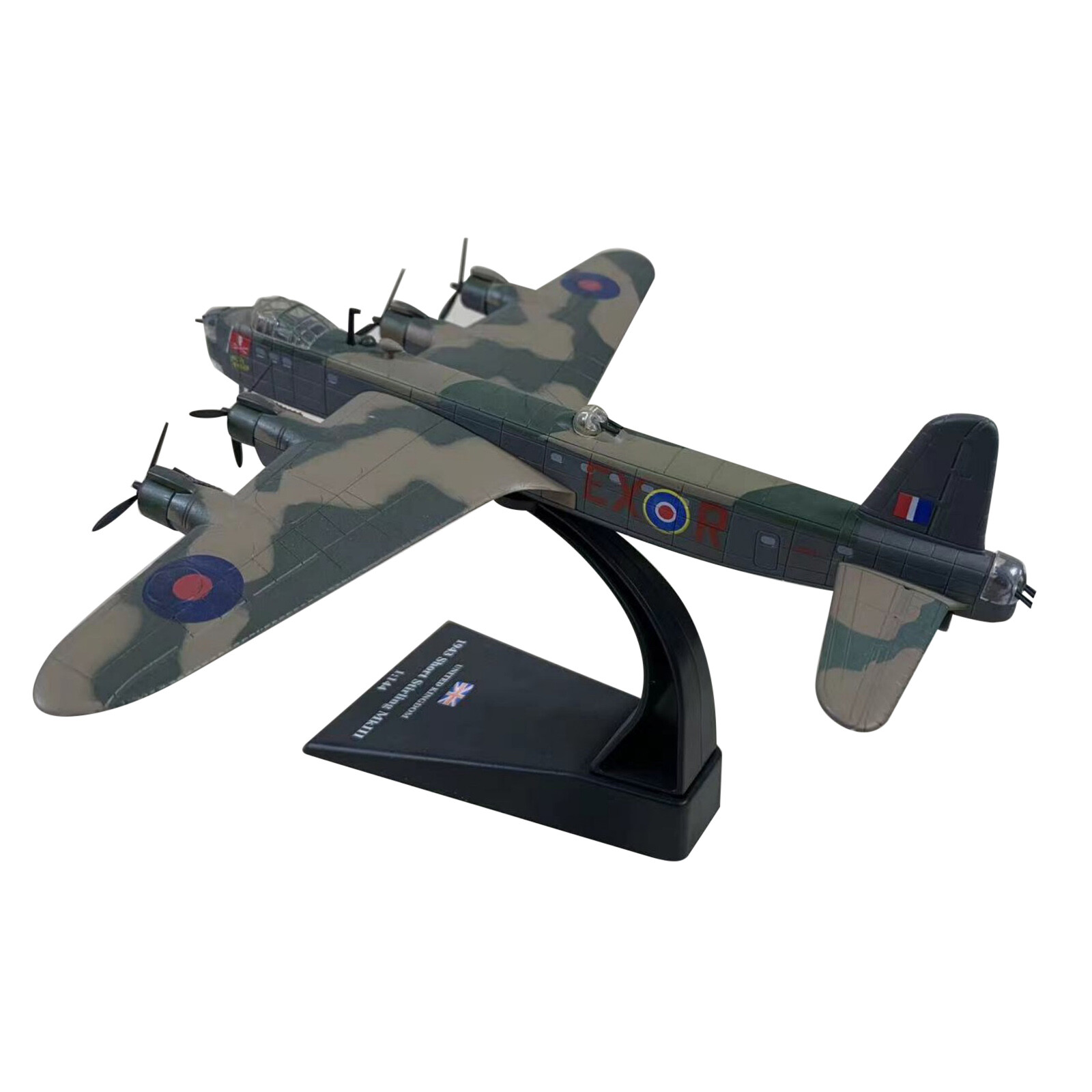 1/144 Diecast Alloy WWII Short Sterling MK.lll Bomber Aircraft Model With Stand