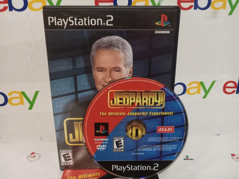 Jeopardy! PS2 (Sony Playstation 2, 2003) CIB Complete - TESTED - Image 2 of 4
