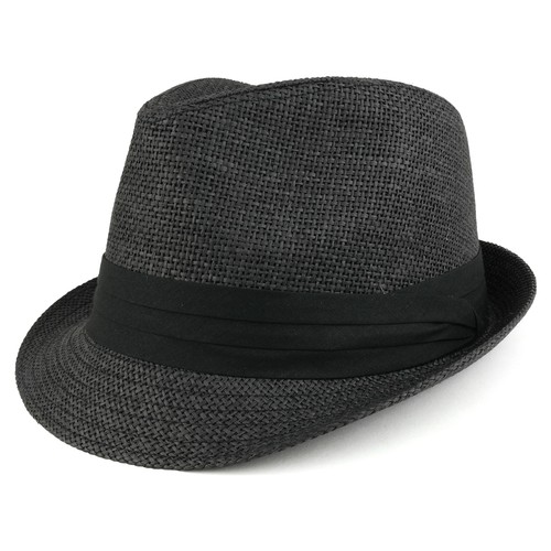 Colorful Straw Fedora Hat with Black Pleated Band - FREE SHIPPING - Picture 2 of 34