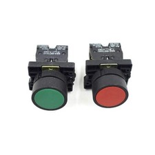 Momentary Push Button Switch Start/Stop Red Green Sign NO NC AC 660V 10A