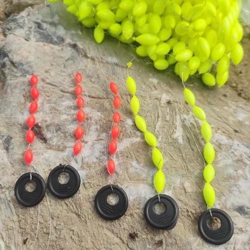 200pcs Fishing Rig Foam Floats Kit String Type Seven Star Float Foam Space Bean - Picture 4 of 15