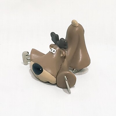 Rodney Reindeer on Ice Skates Figure  Merry Miniature 1984 Hallmark 1.5'' Brown