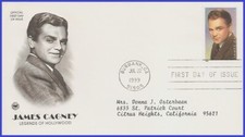 USA5 #3329 ADDR PCS ARTCRAFT FDC   James Cagney