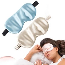 Double-Sided Imitation Silk Eye Mask Breathable Sleep Light-Blocking Eye Mask 10