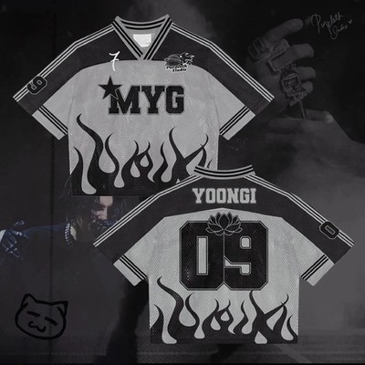 BTS SUGA MIN YOONGI JERSEY ARIRANG CONCERT KPOP OUTFIT SHIRT MERCH