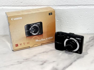 Canon PowerShot A1400 Digital Camera 16MP 5x Optical Zoom Black | eBay