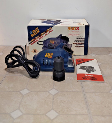 Drill Doctor 350X Electric Drill Bit Sharpener 3/32'' to 1/2'' HSS Carbide (Video)
