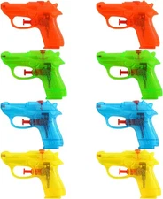 Water Guns for Kids, 8 Pack Small Squirt Plastic Blasters for... 
