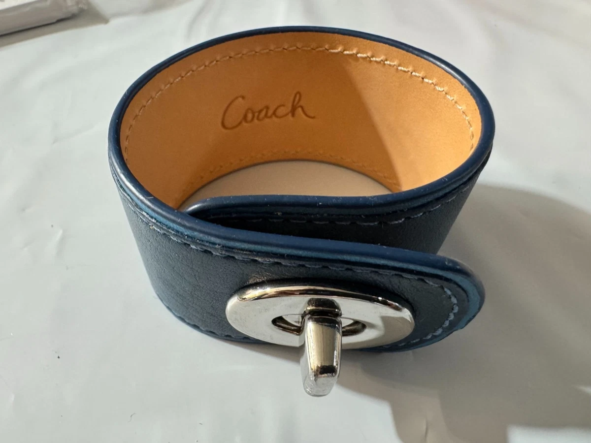 Coach Leather Blue Fashion Bracelets for sale | eBay display picture 1