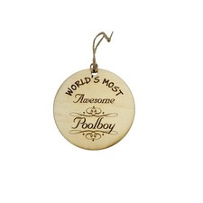 Worlds most Awesome Poolboy - Ornament
