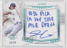 2019 Leaf Trinity Auto Inscriptions Blue 13/20 JJ Goss #A-JJG Auto 3b3