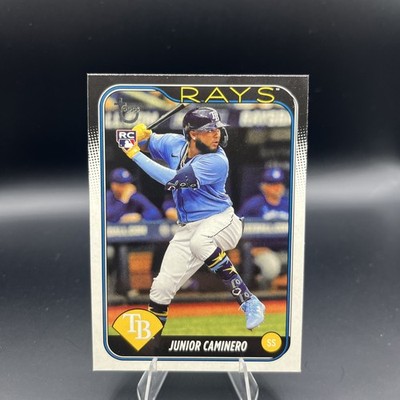 Topps 2024 Series 2 Junior Caminero Vintage Stock /99 RC Rays PSA 10. 