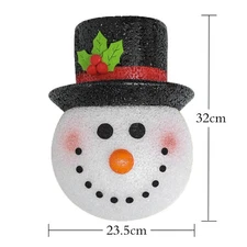 Christmas Lamp Shade Snowman Head Lampshade Wall Lamp Corridor Decor Lampshade