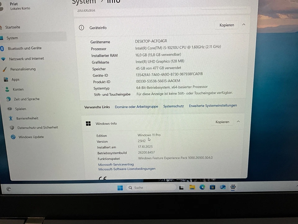 Lenovo ThinkPad L15 G1 · i5-10210U · 16GB · 512GB, Foto 3 von 4