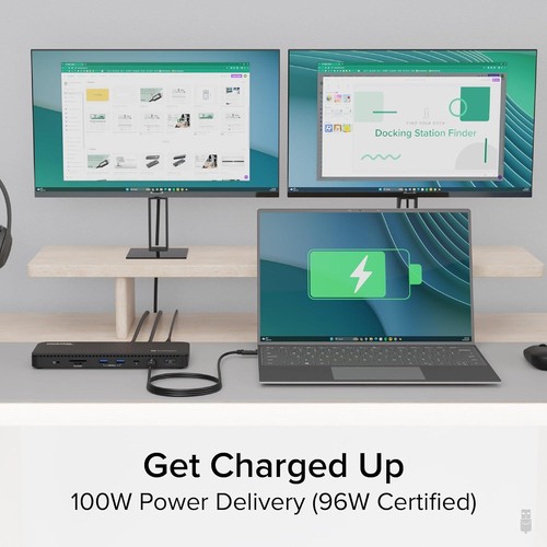 Plugable TB4 Hub-100W Laptop Charging, 3x Thunderbolt4 Ports, 8K Displays-Refurb - Picture 4 of 6