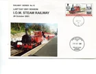 Isle of Man Railway Cover, 2001, 1st day Steam Railway