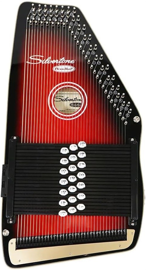 Silvertone 21-Chord Acoustic/Electric Autoharp ChromAharP - Sunburst
