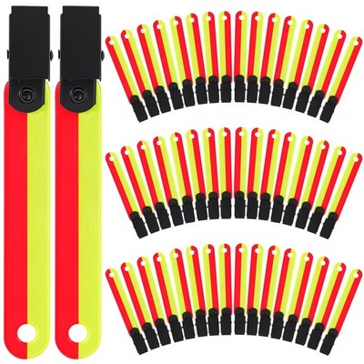 Copkim 24/48/72/96/120 Pcs Trail Markers for Hunting Bright Orange, Yellow 