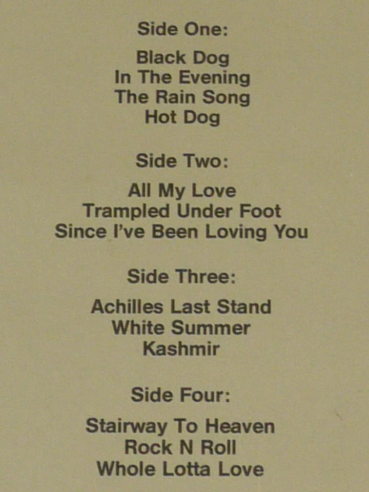 Led Zeppelin Handsome Lisplay is Actually Iron Lung Germany 80 Bootleg - Photo 3/4