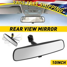 For Car Suv Truck 10 Rear View Inside Black Mirror Wide Angle Mirror Universal