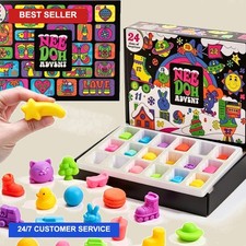 2026 Nee Doh Christmas Countdown Advent Calendar 3D PVC Fidget Doll Surprise