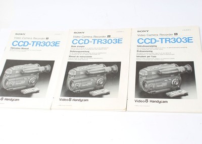 3 x Sony Video 8 Camera Recorder, CCD-TR 303E Bedienungsanleitung  Nr.B.424