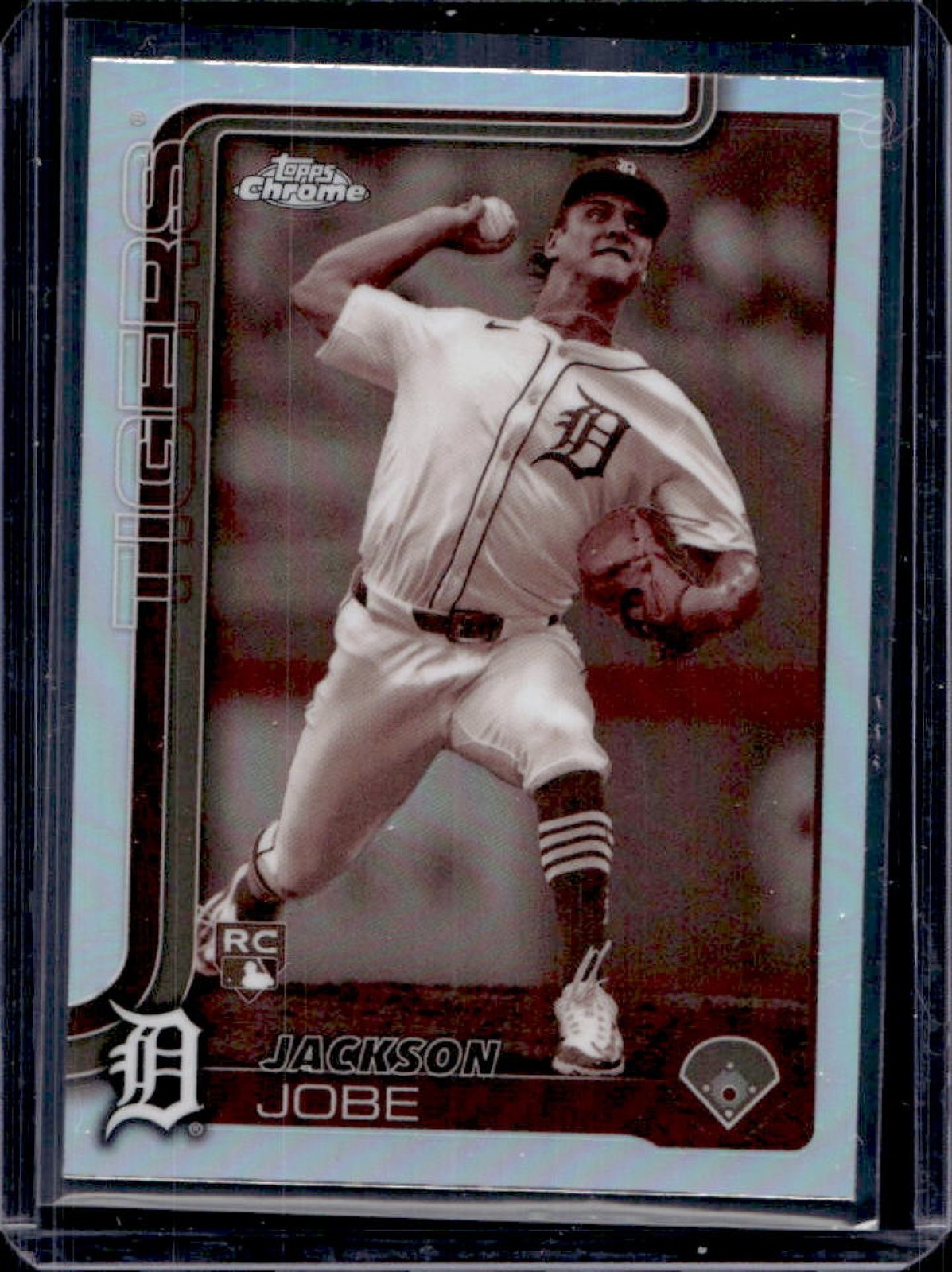 2025 Topps Chrome Jackson Jobe RC Sepia Refractor Rookie #249 Tigers