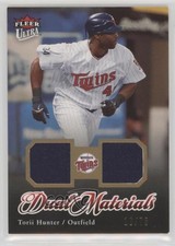2007 Fleer Ultra Dual Materials Gold /75 Torii Hunter #DM-HU 0af