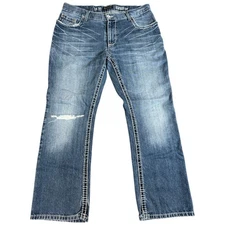 INC International Concepts Copenhagen Denim Jeans Mens Sz 34X30 Slim Boot Cut
