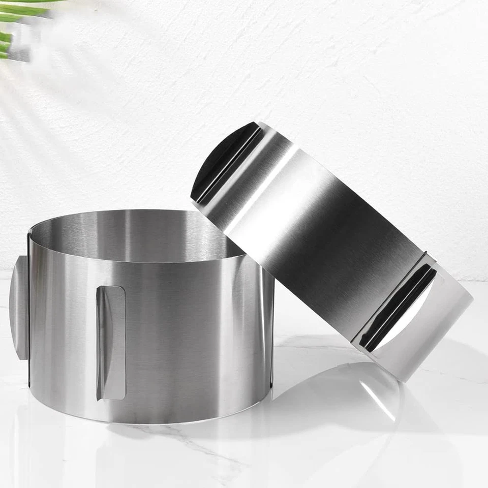 Ø16-30 cm Tortenring Verstellbar Edelstahl Backform Backrahmen Kuchen Kuchenring - Bild 3 von 4