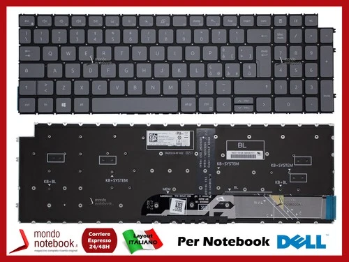 Tastiera retroilluminata compatibile con Dell Vostro 15 3510 3515 ITALIANA