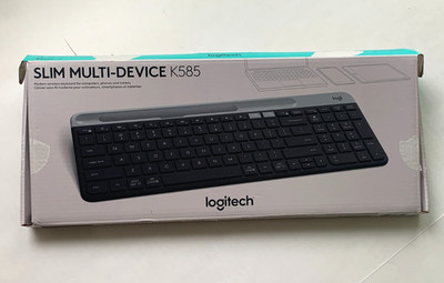 Logitech K585 Slim Wireless USB Unifying Receiver & Bluetooth Keyboard Graphite