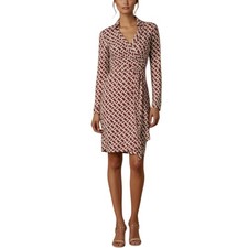 NWT Diane von Furstenberg DVF New Jeanne Two Silk Wrap Dress Sz Medium MSRP $468